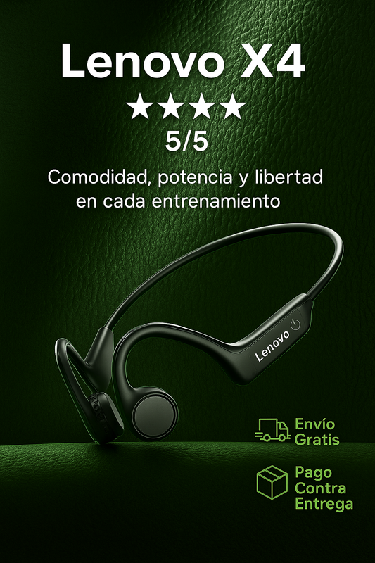 ✨Audifonos de conduccion osea lenovo x4 bluetooth✨
