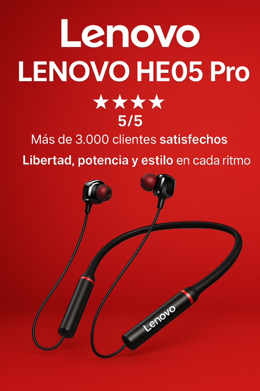 Auriculares Deportivos Inalámbricos Lenovo HE05 PRO