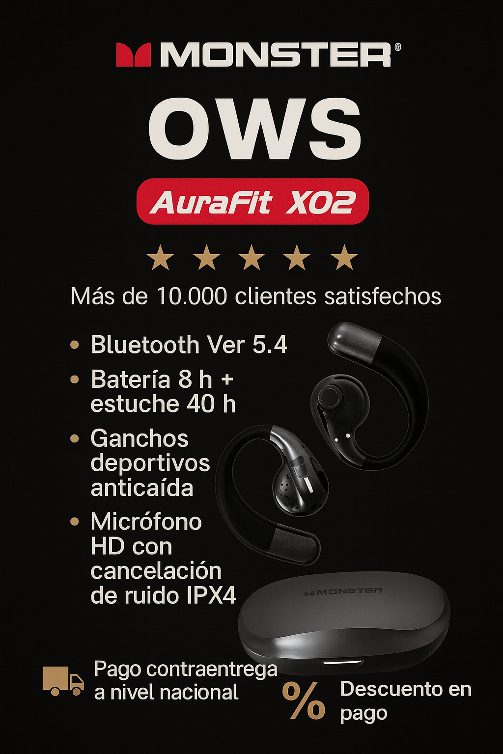 Audifonos moster X02