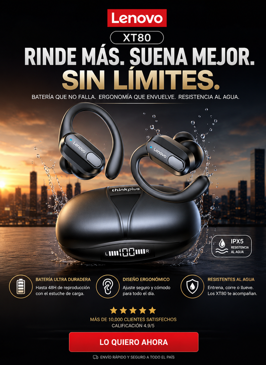 Audifonos lenovo xt80