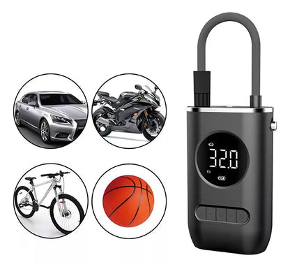 Compresor de aire portátil con batería recargable para exteriores