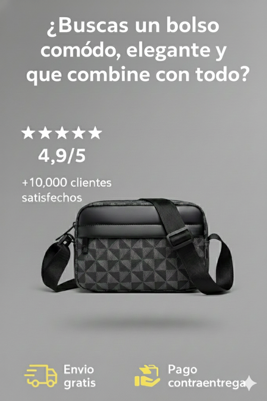 Bolso Mano Libre Hombre Y Mujer Cruzado URBAN CHIC