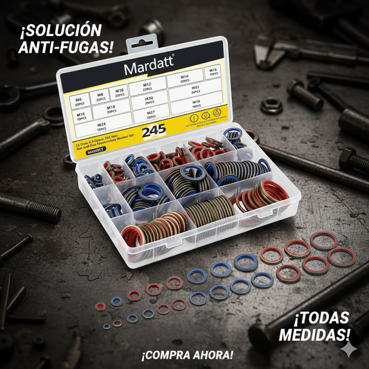 Kit 245 arandelas de sellado NBR