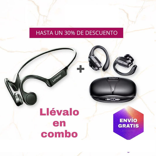 Combo Lenovo X4 + XT80: Sonido claro, batería duradera y tecnología avanzada en audífonos inalámbricos
