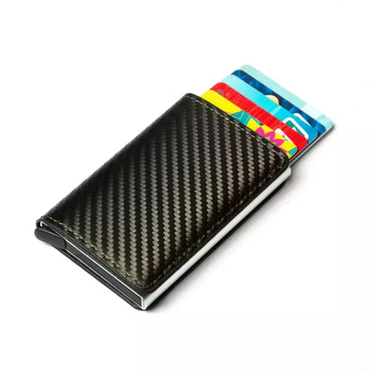 Billetera para hombre, elegante y funcional con múltiples compartimentos.